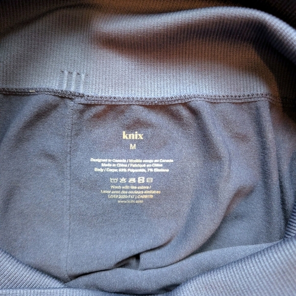 Knix Good to Go Seamless Leggings Twilight Navy Stretch High Waisted Women Med - Picture 8 of 8